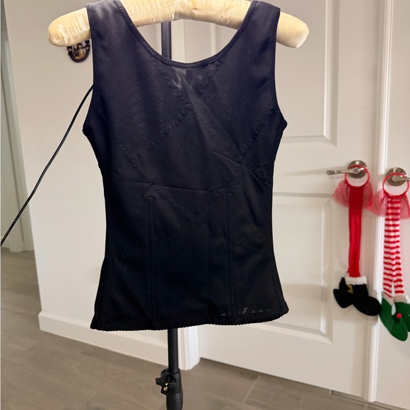 Ekouaer Mesh Steel Boned Waist Cincher Vest 6 Row Hooks Shapewear M fit 31-33" - Picture 9 of 11